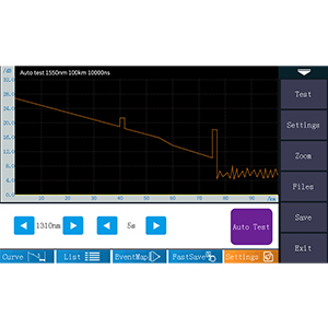 ファイバーツールキット OTDR ファイバーオプティックテスター 1310/1550nm 26/24dB テスト範囲 500m-100Km 3