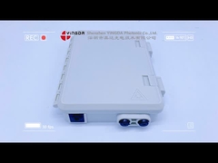 IP65 SC 2 コア光ファイバー端末接続ボックス 白い壁掛け