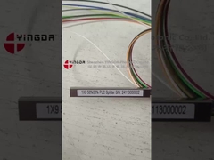 1x9 光ファイバー PLC スプリッタ 50%:50% SC APC コンネクタで不均衡の割れ比
