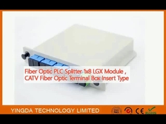 光ファイバー PLC スプリッタ 1x8 LGX モジュール, CATV 光ファイバー端末ボックス挿入タイプ