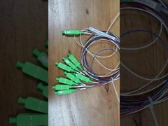 光ファイバー PLC スプリッタ 1x8 SCコネクタ付き 色の単一モード PON XGPONネットワーク