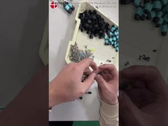 極性B 12 光ファイバーMTP MPO APC 女性から男性パッチコードトラックケーブル組立