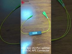 デュアルウィンドウ広帯域FBTカプラカセット2mm 1 x 2 SFF ABS ISO SGS ROHS