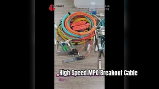 40G リンク用の高密度 MPO - SC ブレークアウト ケーブル