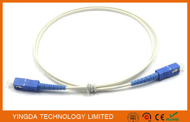 購入 FTTH 平らな SC - SC のパッチ・コードの単一モード繊維パッチは単信 1m 白い G657A1 を導きます オンライン製造