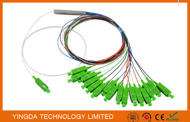 購入 広帯域 FTTH のディバイダーのカプラー 1 x の 16,1:16 の繊維光学 PLC のディバイダーのリボン 900um SC APC のコネクター オンライン製造