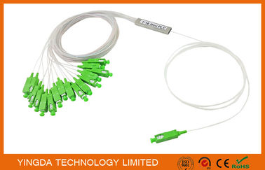 購入 FTTH の光学ディバイダー 1/16 の 1x16 SC/APC Blockless PLC のディバイダーの単一モード 900um LSZH オンライン製造