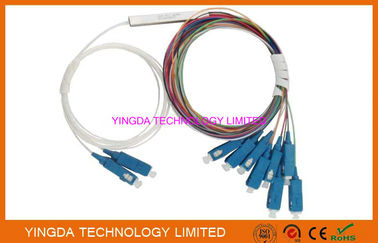 購入 SC/UPCのカプラーの繊維光学PLCのディバイダー2X8 900um 9/125um SM 1Meter G657A LSZH オンライン製造