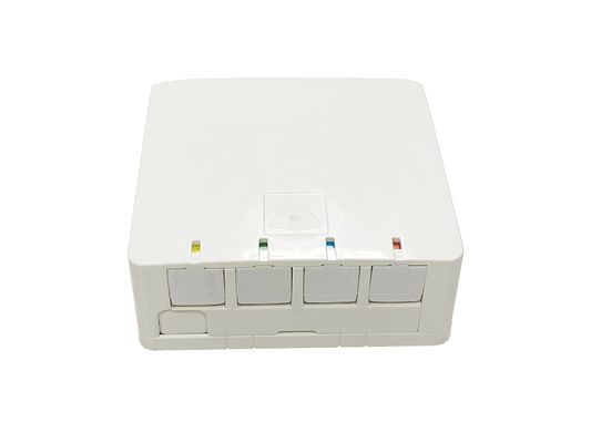 購入 4つの港の屋内繊維光学の終了箱DINの棚はちり止めカバーとのOTBを取付けた オンライン製造