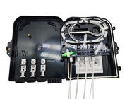 IP65 Fiber Optic Splitter Box 3In 8Out Optical Distribution Box Outdoor 1*8 Black Uncut Drop Cable Port