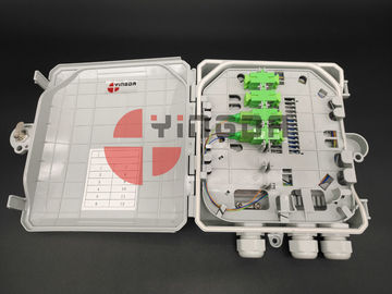 購入 SC/APCのアダプターが付いている12の中心の繊維光学のディバイダー箱、プラスチック アクセスの終了箱 オンライン製造