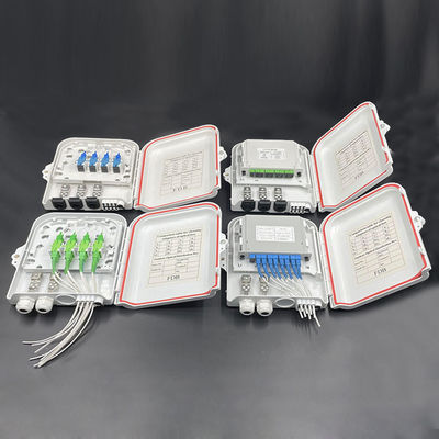 購入 16F FTTH ネットワーク用の 2 つのロック付きのスプリッチ容量光ファイバー終結箱 オンライン製造