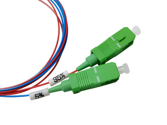 購入 光ファイバー FBT スプリッタ 1:2 5% 95% 比 双窓カップラー 高安定性と信頼性 FTTH の正確なカップリング比 オンライン製造