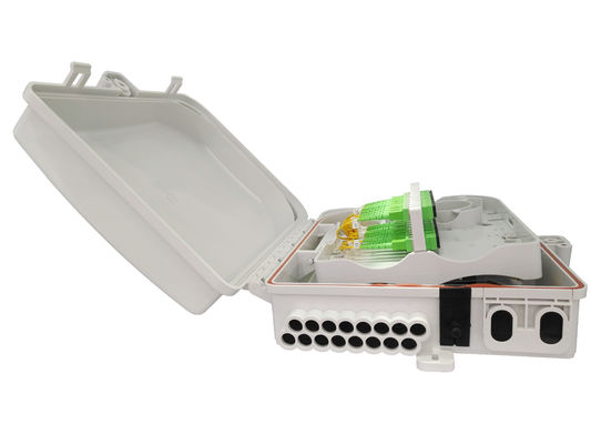 購入 FTTH ネットワーク用の可変ロゴとレーザーマーキング 光ファイバースプリッターボックス 24 コア容量 IP65 オンライン製造