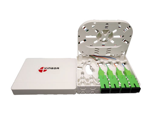 購入 ファイバー・オプティック・ターミネーション・ボックス 4Cores DIN Rail PTO のファイバー・フュージョン・ストレージのための大きなスペース オンライン製造