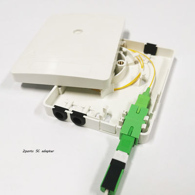購入 2SC ポート ファイバー オプティック 終了 ボックス FTTH PON プラスチック オプティカル ローゼット SC LC アダプター オンライン製造
