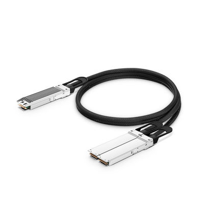 購入 1M互換性 800G OSFP フィンテッドトップから 2 x 400G OSFP フラットトップ イーサネット パシブ・ダイレクト・アタッチ 銅・ブレイクアウトケーブル オンライン製造