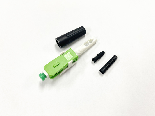 購入 プッシャー付き高速コネクタ SC APC IL 0.3dB 光ファイバー高速クイックコネクタ 3mm 丸型 FTTH ドロップケーブル用 オンライン製造