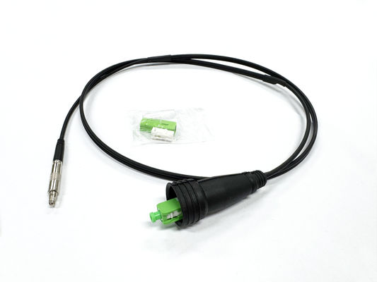 購入 Pushable Pre-connector SC/APC Metal Connector  Fiber Patch Cord Black For Through The Duct And Wall FTTH オンライン製造