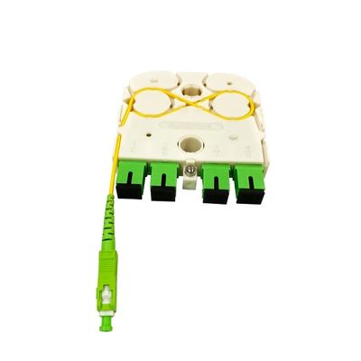 購入 New FTTH Fiber Optic 1x4 SC APC Mini Cassette Direct Input Exclusive Design LGX PLC Splitter for Russia オンライン製造