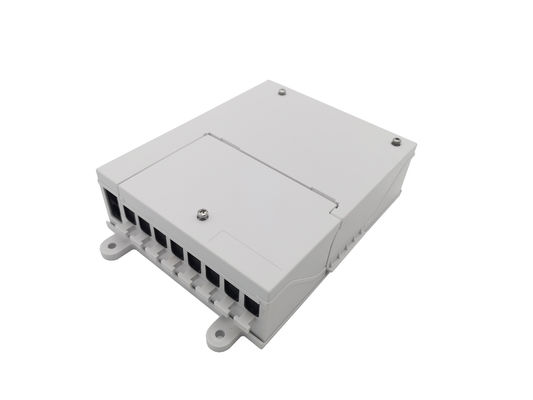 購入 IP54繊維光学のディバイダーの終了箱1X8 PLCのカプラーSC白い自動シャッター アダプターのABS オンライン製造