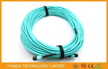 購入 12 繊維 OM3 10Gig MTP MPO ケーブル、トランク ケーブル MPO - MPO 12 F.O. OM3 15 Mts オンライン製造
