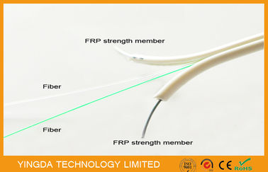 購入 単一モード FTTH のドロップ・ケーブル、FRP の非金属強さ 2 の中心の光ファイバ ケーブル オンライン製造