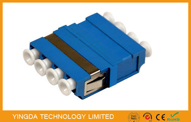 購入 FTTH CATV LC/PC の繊維光学のアダプター 4 の方法青、SM/MM LC の光学アダプター オンライン製造
