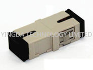 Durable OM2 Multimode Optical Fiber Coupler Without Flange SC Adapter Beige