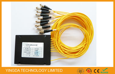 購入 Fttx ネットワーク/光シグナルの配分のための 1X8 繊維光学 PLC のディバイダー モジュールの ABS プラスチック オンライン製造
