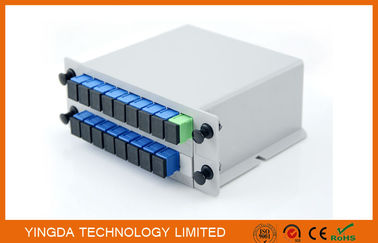 購入 GPON ネットワーク PLC 光ファイバー LGX のディバイダー アルミニウム 2 つのスロット カセット シャーシ オンライン製造