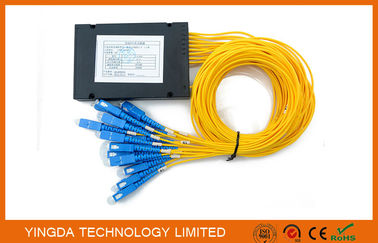 購入 安定性が高い小さい FTTH の受動の繊維光学 PLC のディバイダー 1X16 SC SM 2.0mm オンライン製造