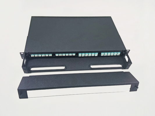 購入 広の96の中心1U MPOのパッチ盤のエンクロージャ4湾24個のLCの港MTPカセット アダプター オンライン製造