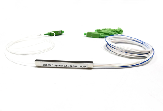 G657A1 Fiber Optic PLC Splitter 1m SC APC Connector 0.9mm Cable Diameter