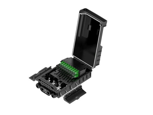 光ファイバーファクトリー NAP カージャ・デ・ターミナル 36コア Ftth 光ファイバースプリッターボックス FAT 黒ABS PC