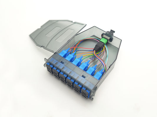 YINGDA プラスチック 透明 12 ファイバー MPO に SC モジュール 通信のためのシングルモード シンプル アダプター