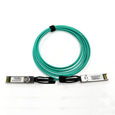 25G SFP28 アクティブ光学ケーブル 50/125 OM3 MM 3.0mm AOCケーブル アクアカラー 10 Mts