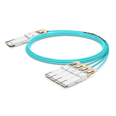 高速400G QSFP-DDから2x200G QSFP56 AOC ブレイクアウトケーブル 活性光学ケーブル