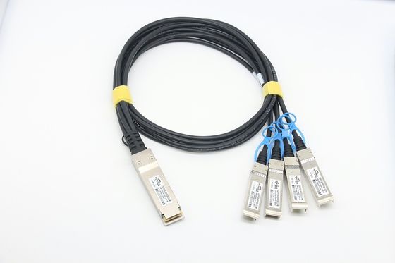 100G QSFP28 から 4x25G SFP28 DAC Twinaxケーブル 直接接続銅材料 シスコと互換性