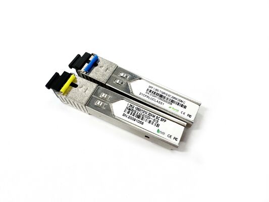 ファイバーオプティックモジュール価格 SFP-1.25G-LX 1.25G 20KM SC 通信データセンター FTTX 向け 双SFP 1310nm 1550nm 20KM SFP+